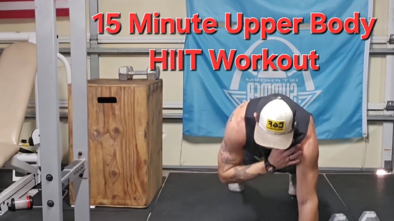 15 Minute Upper Body HIIT Workout with Dumbbells - YouTube