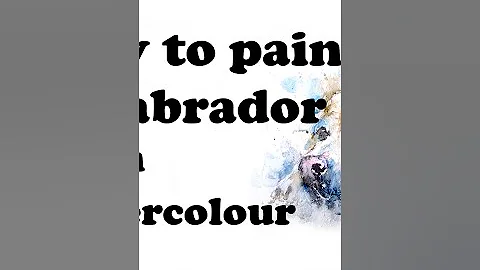 Labrador in Watercolour