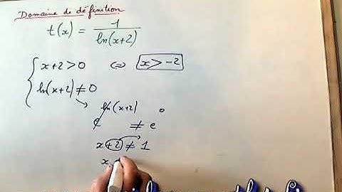 Fonction logarithme népérien  et résolution d
