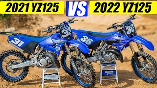 2021 Yamaha YZ125 VS 2022 Yamaha YZ125 Two Stroke - Motocross Action Magazine