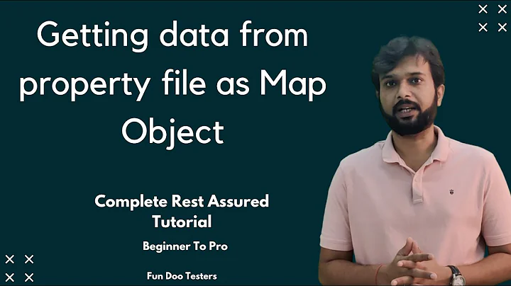 Rest assured api automation framework -Getting data from property file as Map Object