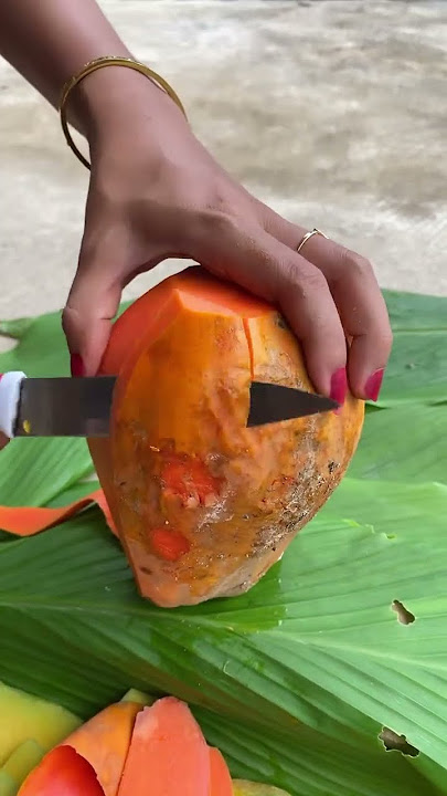 How To Peel Papaya Fruit #papaya