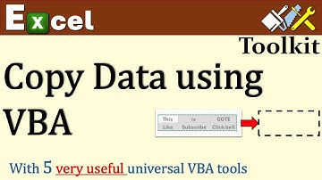 Excel VBA Tutorial - Learn to Copy/Paste Range Data (with 5 reusable VBA modules!) (Intermediate)