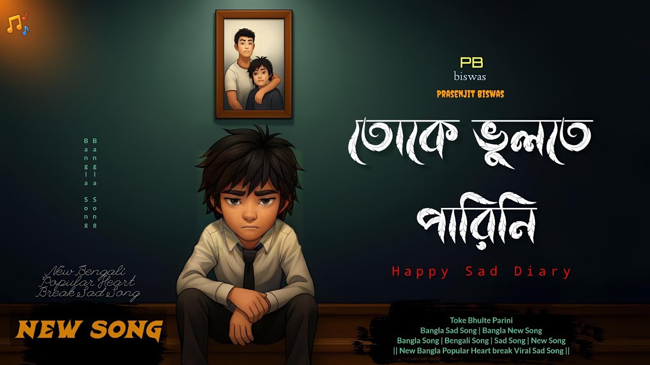 Toke Bhulte Parini ( তোকে ভুলতে পারিনি ) Bangla New Sad Song || Happy Sad Diary
