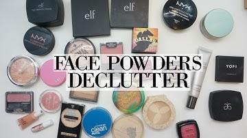 MAKEUP DECLUTTER: Face Powders- Blush, Bronzer, Highlighter