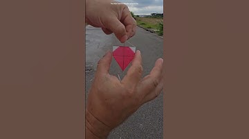 Small kite suddenly fly in the sky