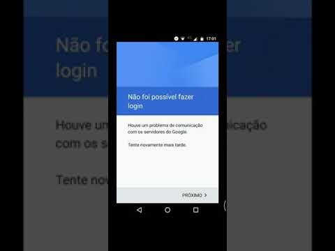 Não foi possível fazer o login houve um problema de comunicação com os servidores... - Fácil solução