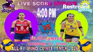 CHOCO MUCHO FLYING TITANS VS CAPITAL 1 SOLAR SPIKERS | LIVE SCORE UPDATE