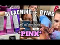 Dying All Of My Hair Pink | Post Breakup Glow Up!!