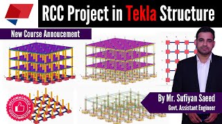 A Complete Project in Tekla Structure | RCC Project In Tekla Structure