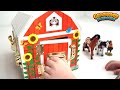 Genevieve Plays with Farm Animals and Wooden Marble Maze!