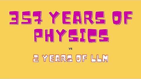 Physics applied to LLM / Foundation models?