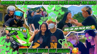 VLOG NGABUBURIT DAN BUKA PUASA BARENG KAK NADA PAKE MOTOR ZX AUTO JADI PUSAT PERHATIAN 😱