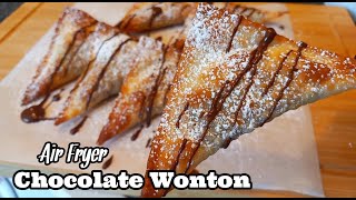 Air Fryer Chocolate Wonton | Easy Wonton Recipe