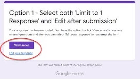 Hide answer and score from students in Google form