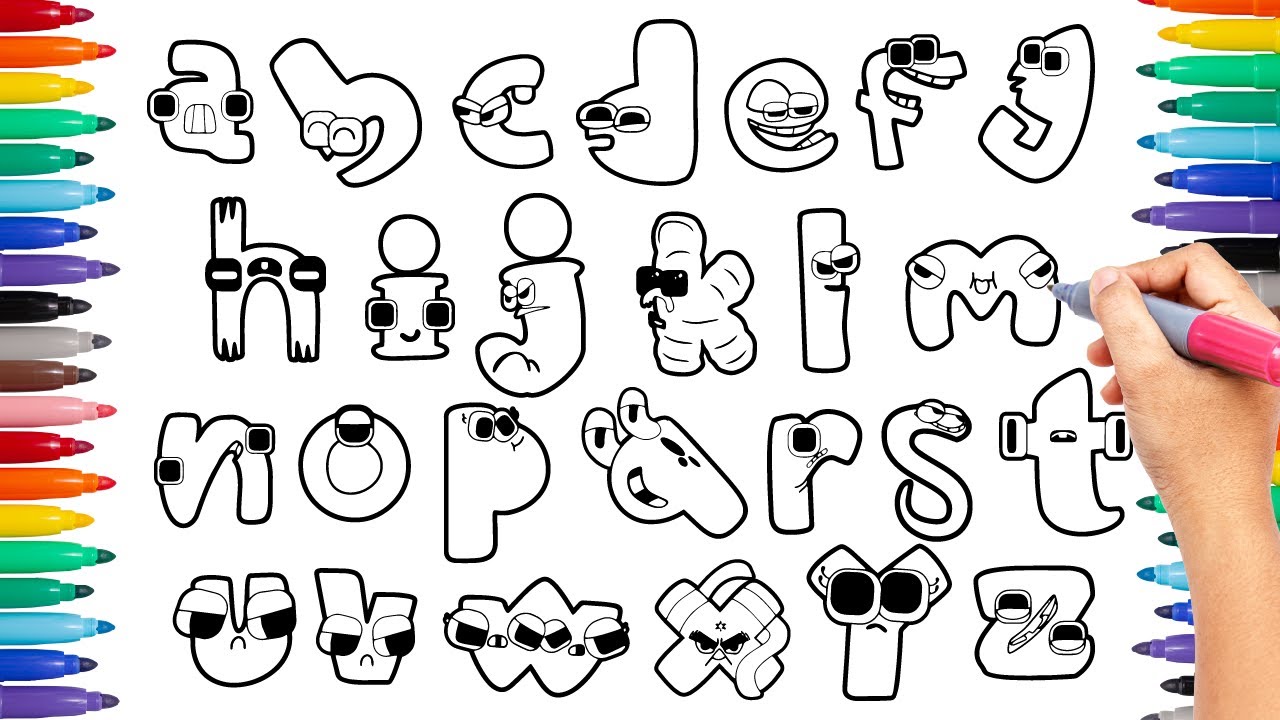 o (lowercase) Alphabet Lore Coloring Page in 2023