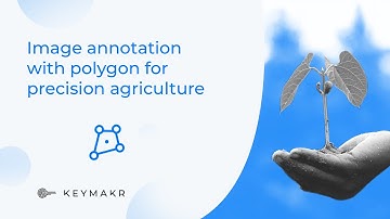 Image annotation with polygon for precision agriculture