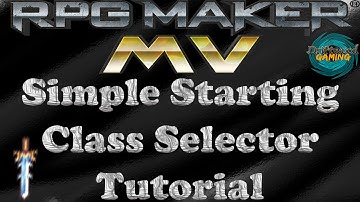 RPG Maker MV Tutorial Simple Starting Class Selection