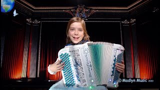 INVENTION N°8 Fa majeur accordéon,  Cover J.S. Bach. MADLYN Music Enfant accordéon - Accordion child