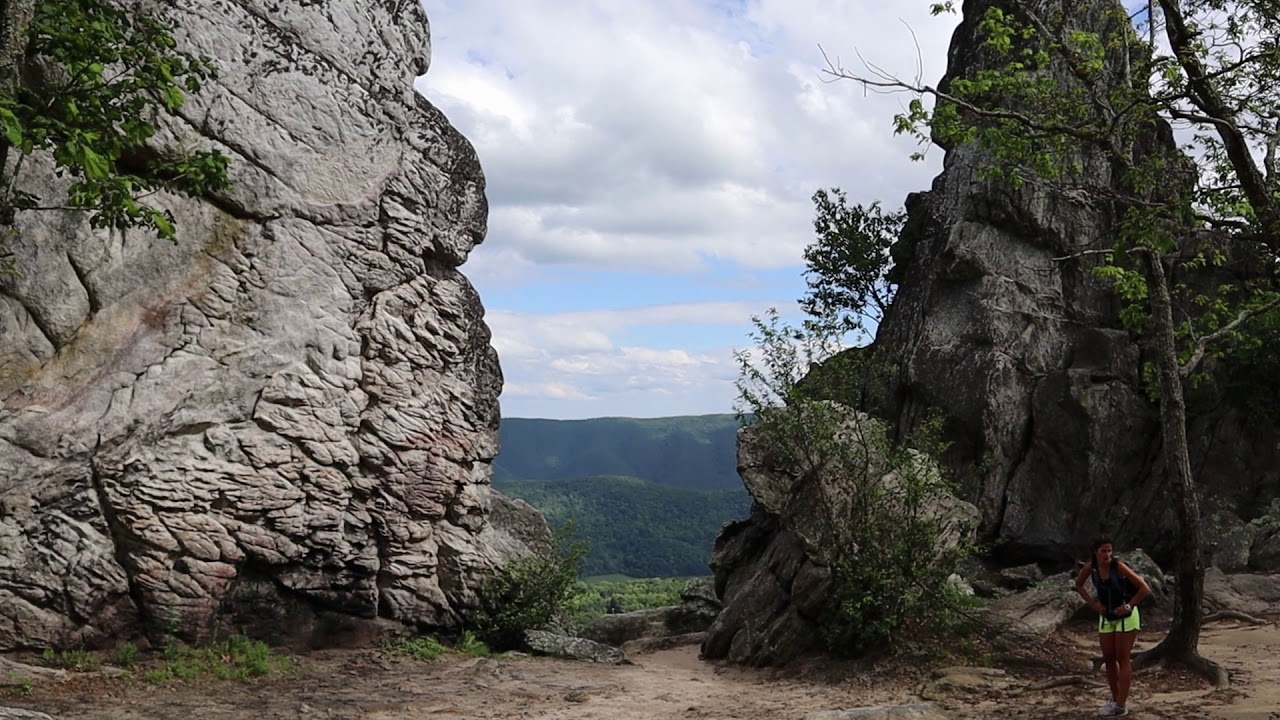 Scenes from Dragon's Tooth Hike via the Appalachian Trail YouTube