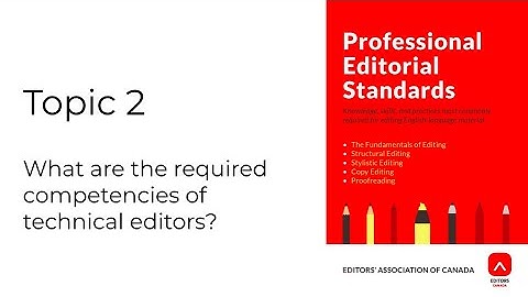 Core Concepts & Competencies for Technical Editors (TECM 5195: Module 8)