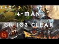 Diablo 3 4-Man 103 clear FB WD Gen Monk zBarb zMonk Season 7