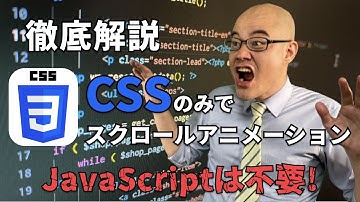 【神アプデ】CSSのみでスクロールアニメーションが実装できるようになったよ！