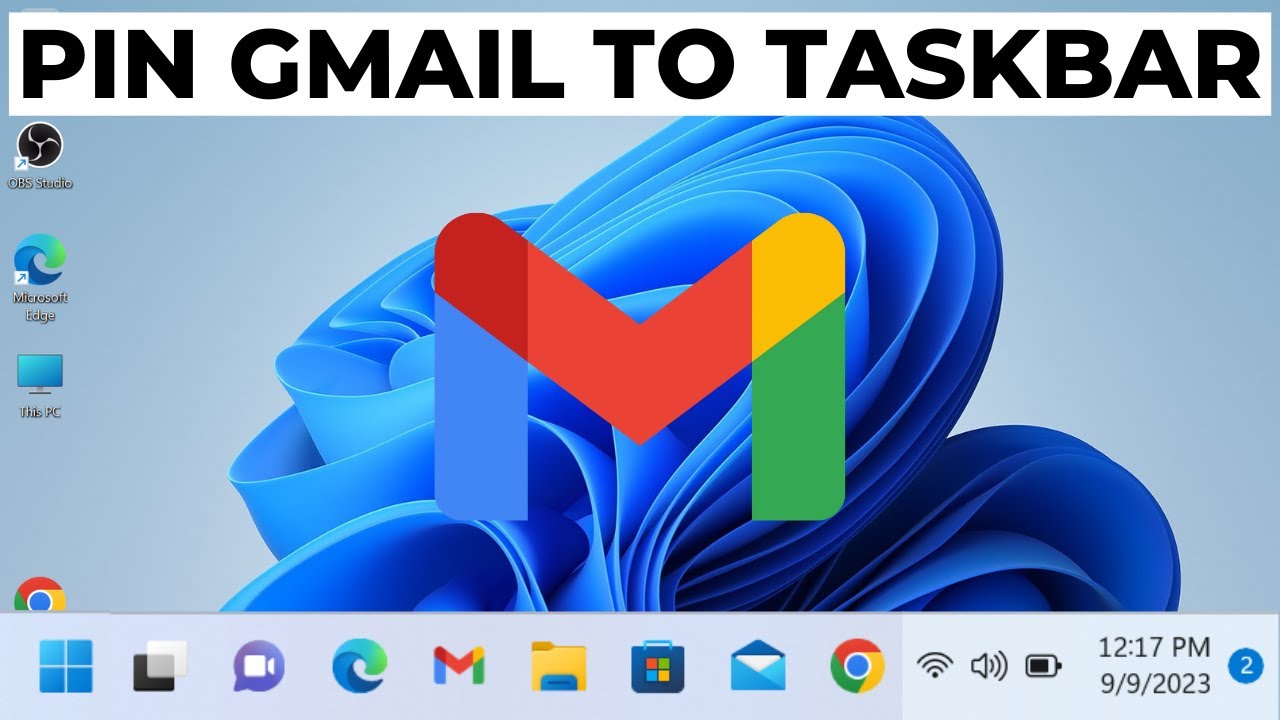 How To Pin Gmail To Taskbar In Windows 11 YouTube