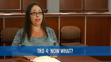 I Have a Temporary Restraining Order. Now What? (TRO 4/4)
