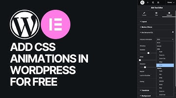 How to Add CSS Animations in WordPress For Free? Elementor Tutorial