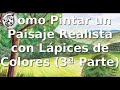 Como Pintar un Paisaje Realista con Lapices de Colores (3ªParte): Como Pintar Paso a Paso