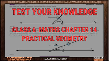 CLASS 6  MATHS CHAPTER 14 PRACTICAL GEOMETRY
