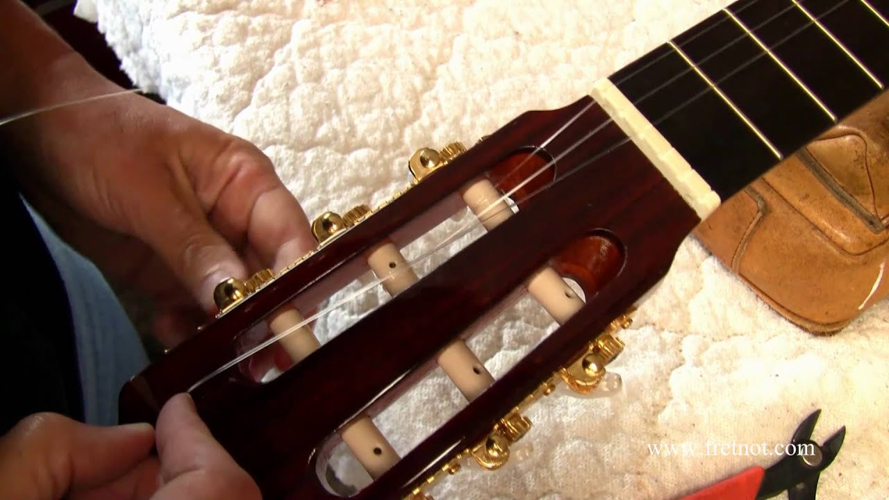 Winding Strings on A Slotted Peghead - Restringing A ...