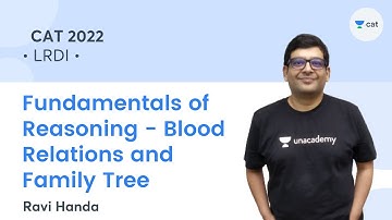 Fundamentals of Reasoning - Blood Relations and Family Tree l LRDI l CAT 2022 l Ravi Handa