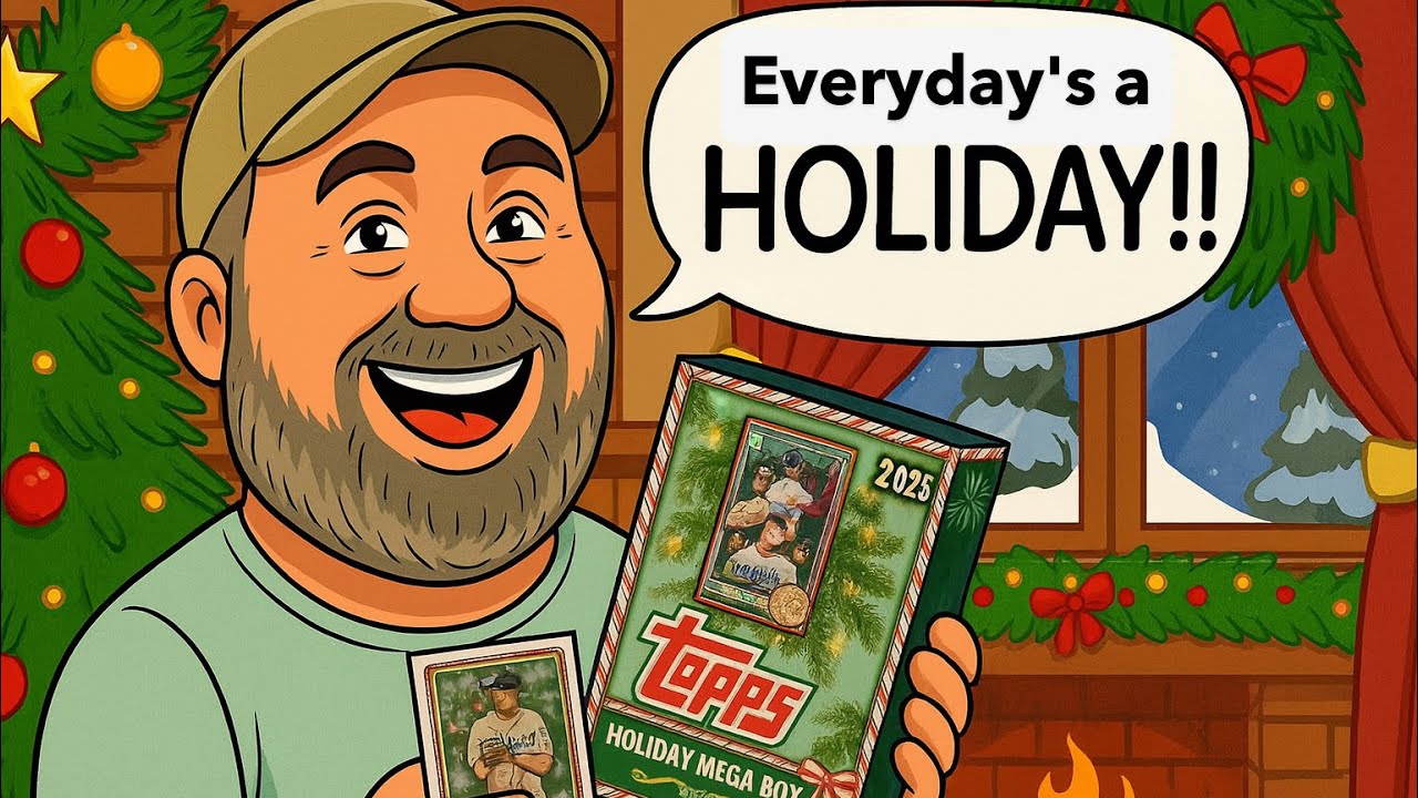🎄🎄SEASON'S GREETINGS EVERYONE🧑‍🎄🧑‍🎄1x 2025 TOPPS HOLIDAY MEGA BOX‼️SANTA DELIVERED ANOTHER ‼️