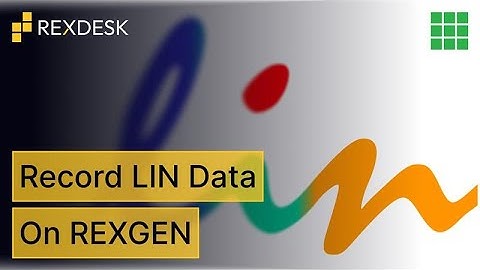Configure ReXgen to record LIN data