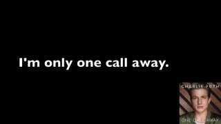 Charlie Puth- One Call Away (Lyric Video) (Sped Up)