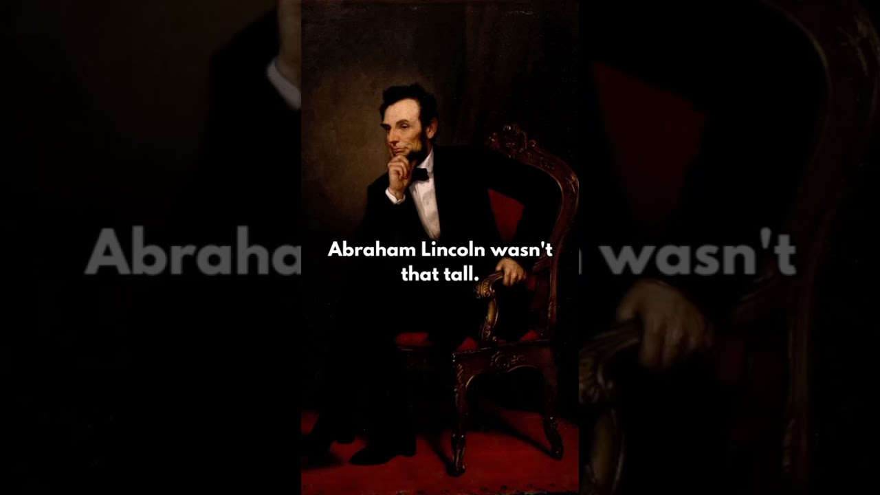 Abraham Lincoln wasn't that tall. #art #history #stories adlı videoyu YouTube'da izle Abraham Lincoln wasn't that tall. #art #history #stories adlı videoyu YouTube'da izle