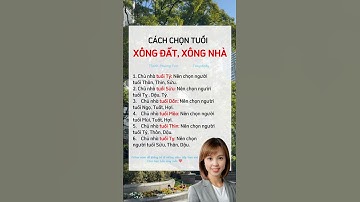 CÁCH CHỌN TUỔI XÔNG ĐẤT, XÔNG NHÀ #Tết #mayman #cuocsong #thanhphuongyuri
