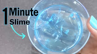 2 WAYS 1 MINUTE SLIME CHALLENGE, How to make slime in 1 minute at home!