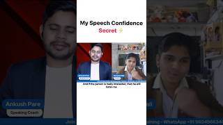 My Speech Confidence Secret ⚡ stammering speaking overcome ankushpare onlinecoach
