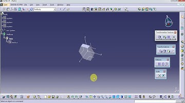 CATIA V5/V6 TUTORIALS || ROTATION || PART MODEL