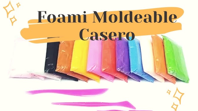 FOAMY MOLDEABLE KIT NO.1 CON ESTILETES Y DOSIFICADOR PARA MANUALIDAD KIT-1  molde para plastilina