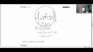 Math 261 Chapter 16 2D Conservative Vector Fields