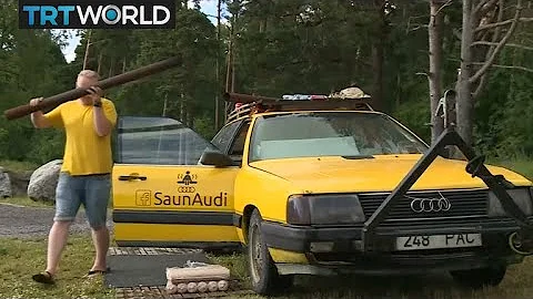 Sauna Car: Estonian turns car into sauna amid heatwave - DayDayNews