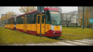 Poland, Łódź, tram 16 ride from Skrzywana to Karpacka