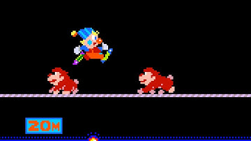 Circus Charlie (Arcade original version) | 21-round session for 1 Player 🤡🕹️👾