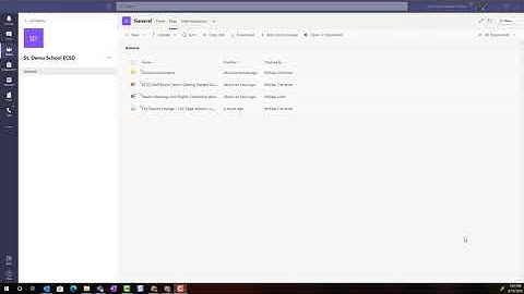 09 Adding Cloud Storage in Files Tab of a Channel in a Microsoft Staff Team (2020)