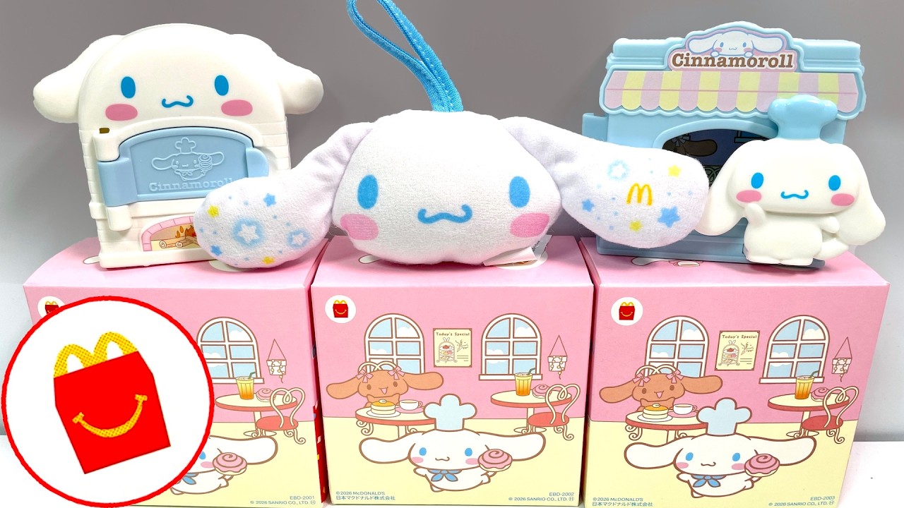 2026/7/10～ Japanese McDonalds happy meal toys Cinnamoroll