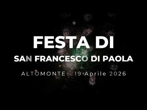 Video Festa di San Francesco di Paola 2026 | Lo spettacolo delle luci ad Altomonte (Riprese Drone)